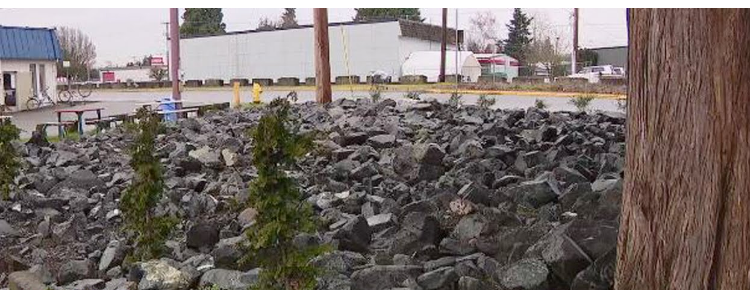 Puyallup spends $7,000 on boulders to deter homeless people