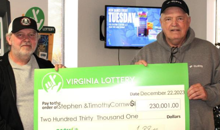 Virginia Man Wins $230,000 in Lottery and Honors Promise to Share with Brother
